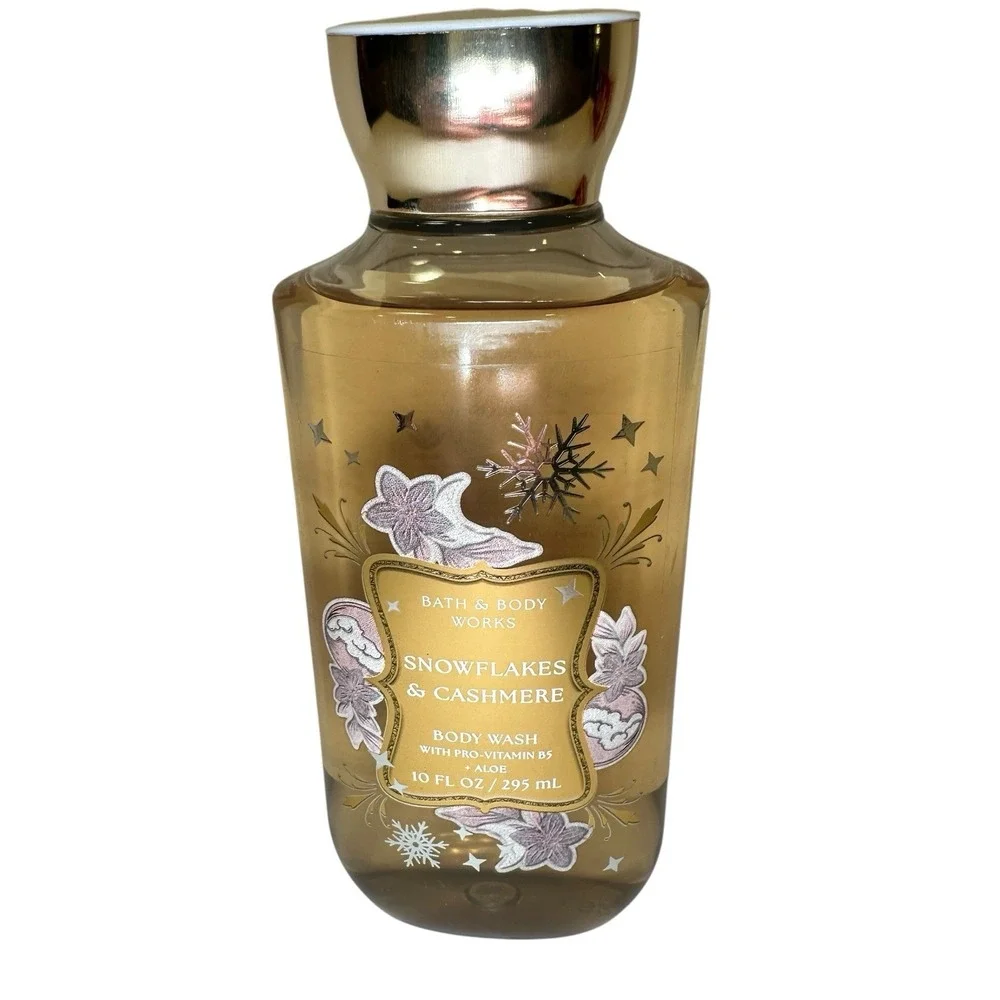 Bath & Body Works Snowflakes & Cashmere Body Wash 10 oz Winter Scent NEW